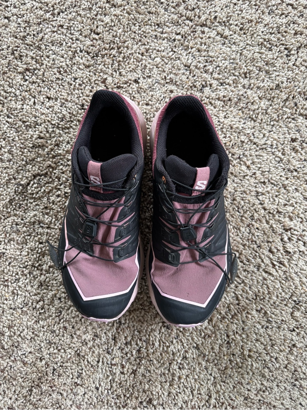 Salomon Women’s Pink and Black Trail Running Sneakers